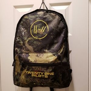 21 Pilots Camo Trench Song List Floral Backpack